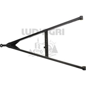 Timon en V, type GNZ, droit avec œillet d'attelage Ø 40 mm, selon DIN 74054 - 35740860000