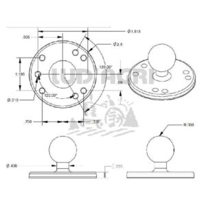 Systèmes de support pour téléphones portables, tablettes, systèmes de navigation et autres - 5070010042