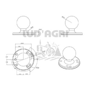 Systèmes de support pour téléphones portables, tablettes, systèmes de navigation et autres - 5070010043