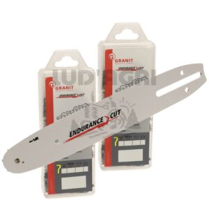 Kit 2+1 pour chaines de tronçonneuse GRANIT Endurance Cut - 55290022