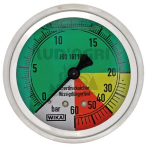 Manomètre phytosanitaire WIKA, en acier inoxydable - 67001-00004